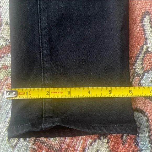 Paige Womens 27 Jeans Skyline Skinny Black Pants Slim Career Work Stretch Denim - Picture 9 of 11